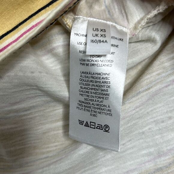 Pilcro and the Letterpress Ruffled Cotton V Neck T shirt XS - Picture 6 of 6